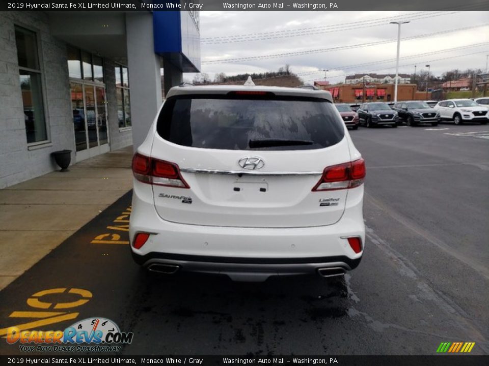 2019 Hyundai Santa Fe XL Limited Ultimate Monaco White / Gray Photo #6