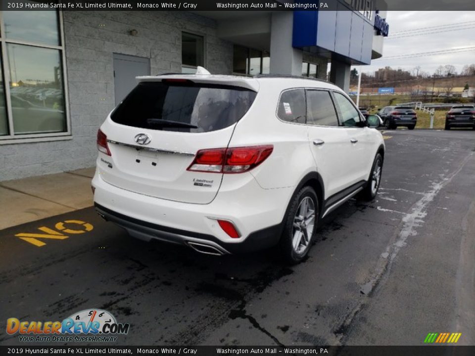 2019 Hyundai Santa Fe XL Limited Ultimate Monaco White / Gray Photo #7