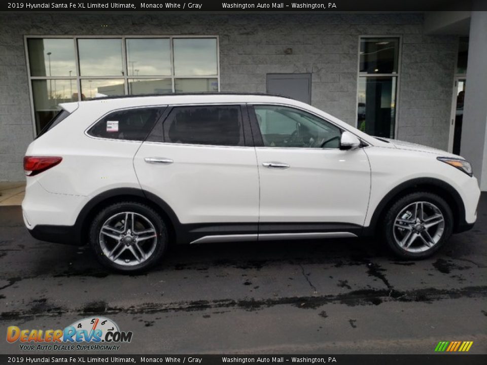 2019 Hyundai Santa Fe XL Limited Ultimate Monaco White / Gray Photo #9