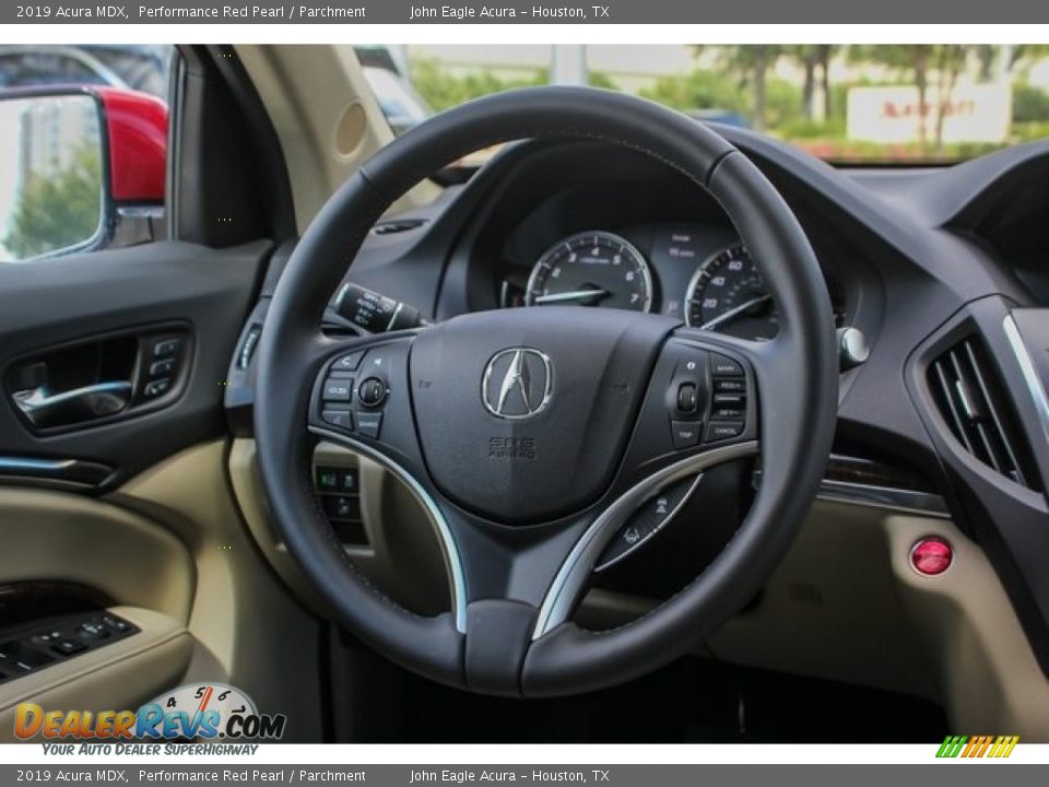 2019 Acura MDX Performance Red Pearl / Parchment Photo #28