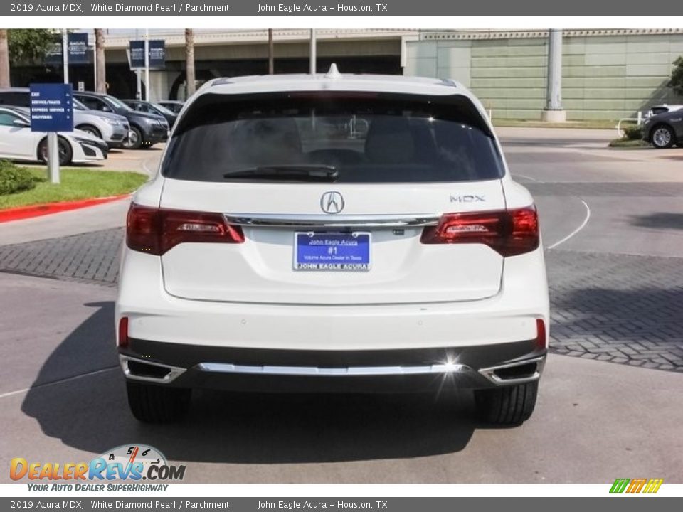 2019 Acura MDX White Diamond Pearl / Parchment Photo #6