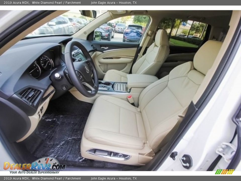 2019 Acura MDX White Diamond Pearl / Parchment Photo #17