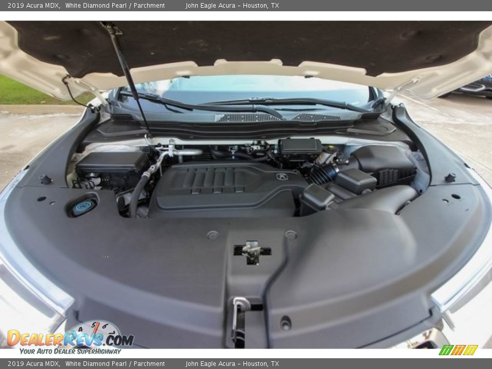 2019 Acura MDX White Diamond Pearl / Parchment Photo #27