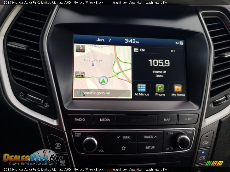 2019 Hyundai Santa Fe XL Limited Ultimate AWD Monaco White / Black Photo #24