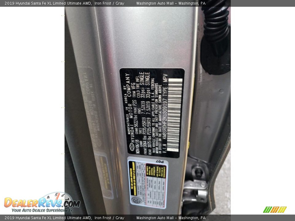 2019 Hyundai Santa Fe XL Limited Ultimate AWD Iron Frost / Gray Photo #19