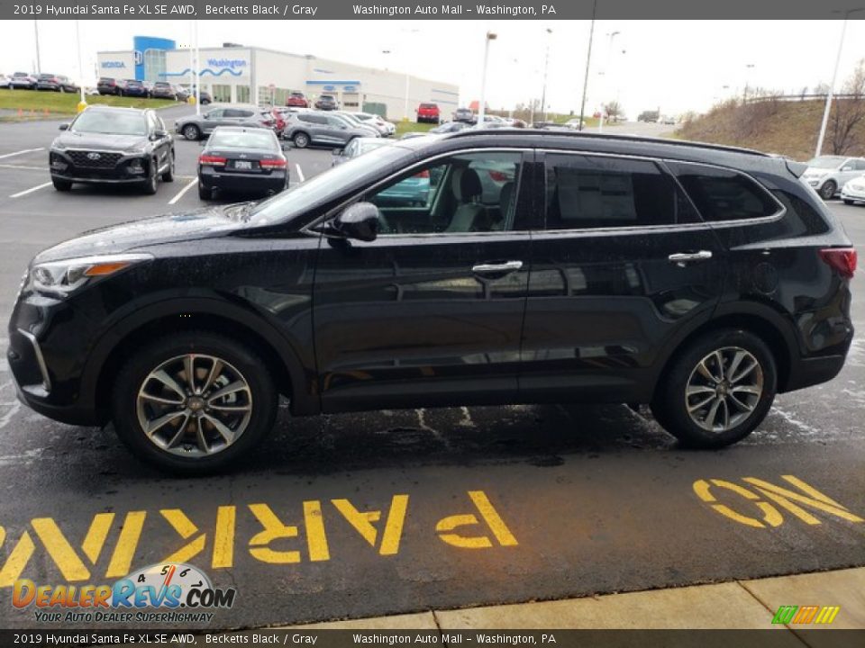 2019 Hyundai Santa Fe XL SE AWD Becketts Black / Gray Photo #4