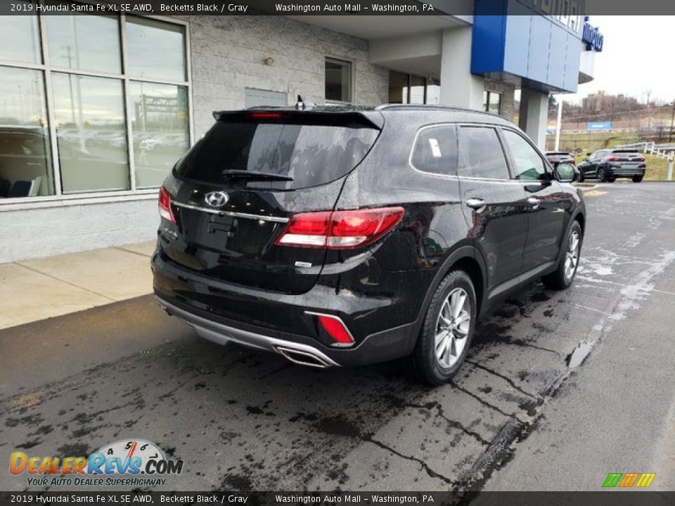 2019 Hyundai Santa Fe XL SE AWD Becketts Black / Gray Photo #6