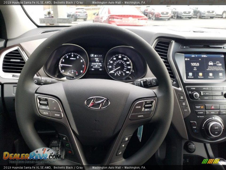 2019 Hyundai Santa Fe XL SE AWD Steering Wheel Photo #18