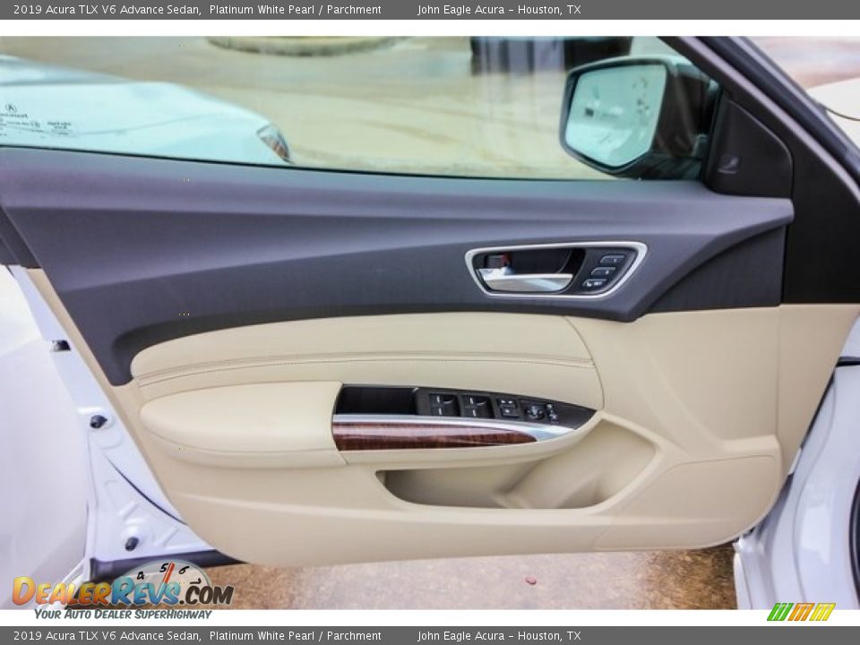 2019 Acura TLX V6 Advance Sedan Platinum White Pearl / Parchment Photo #15