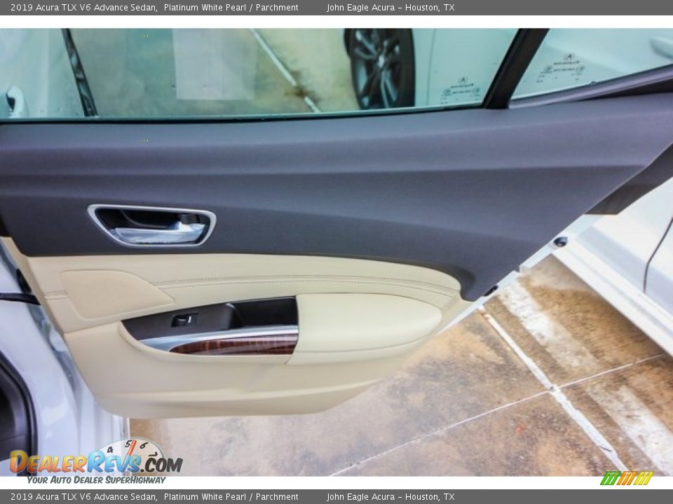 2019 Acura TLX V6 Advance Sedan Platinum White Pearl / Parchment Photo #20