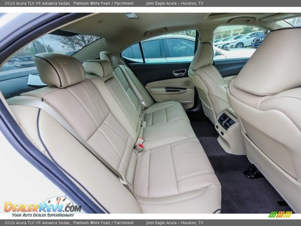2019 Acura TLX V6 Advance Sedan Platinum White Pearl / Parchment Photo #21