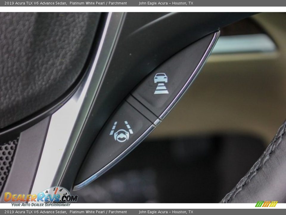 2019 Acura TLX V6 Advance Sedan Platinum White Pearl / Parchment Photo #34