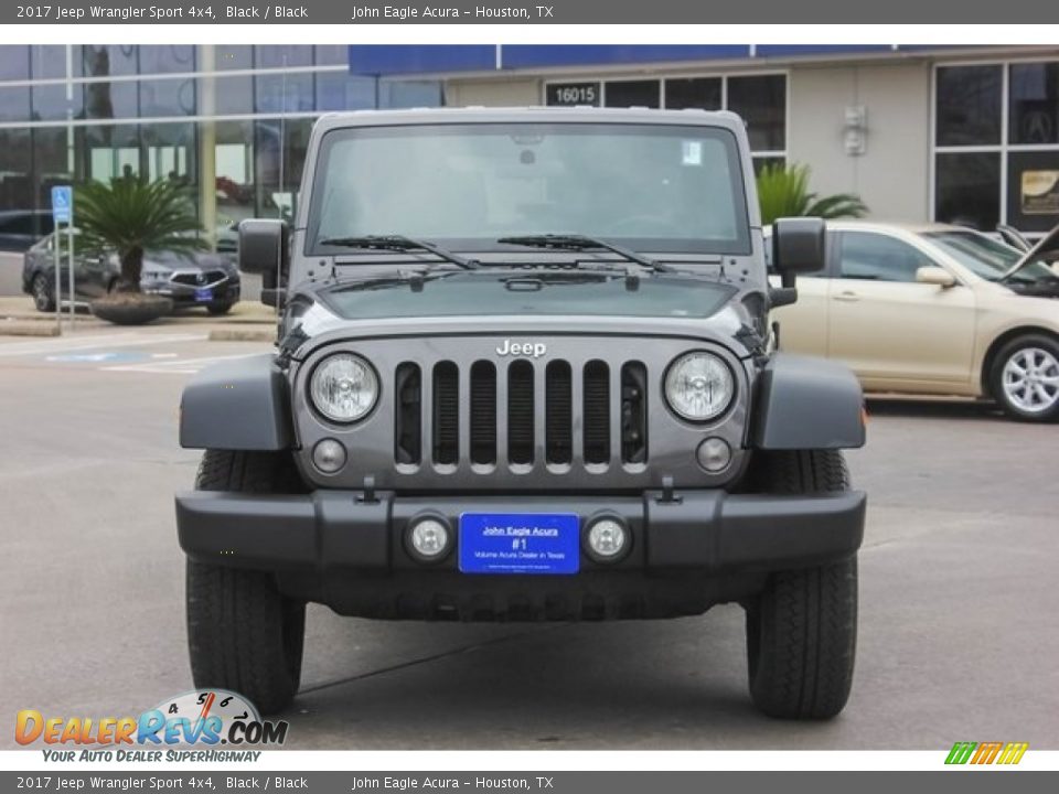 2017 Jeep Wrangler Sport 4x4 Black / Black Photo #2