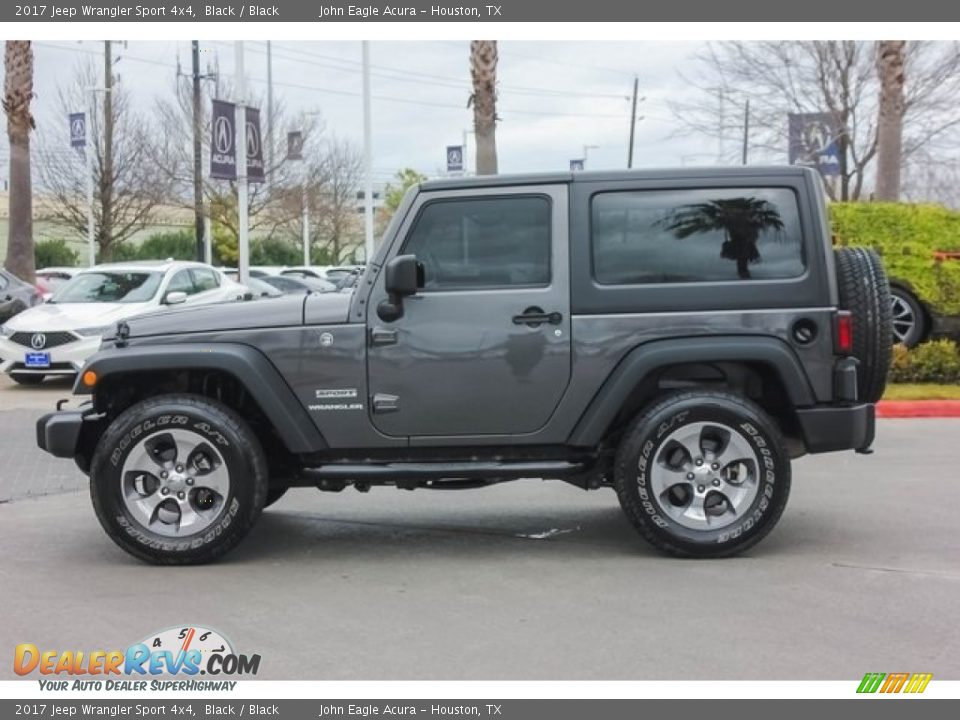 2017 Jeep Wrangler Sport 4x4 Black / Black Photo #4