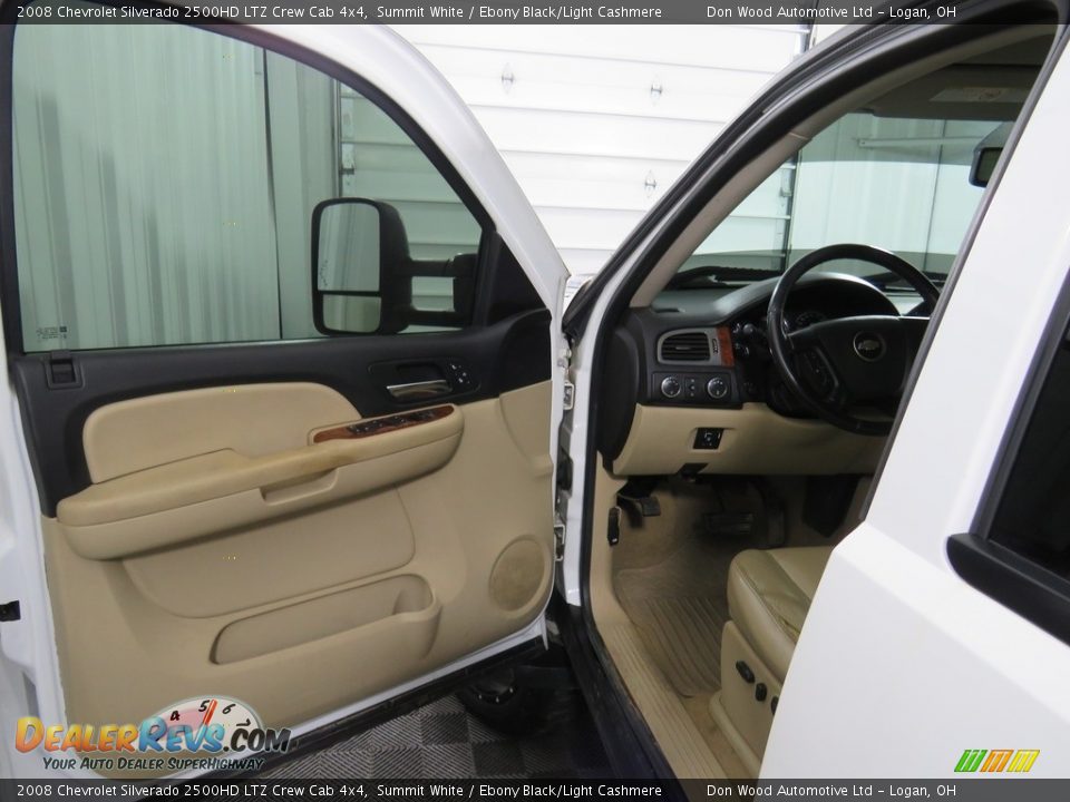 2008 Chevrolet Silverado 2500HD LTZ Crew Cab 4x4 Summit White / Ebony Black/Light Cashmere Photo #17