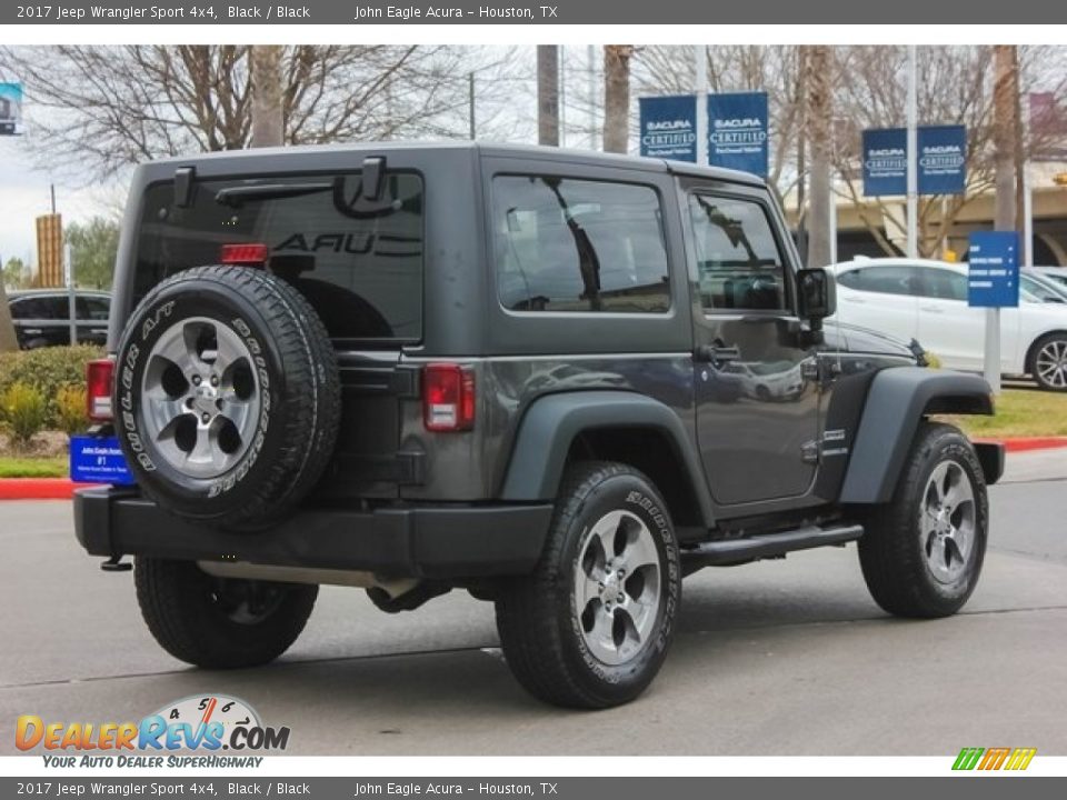 2017 Jeep Wrangler Sport 4x4 Black / Black Photo #7