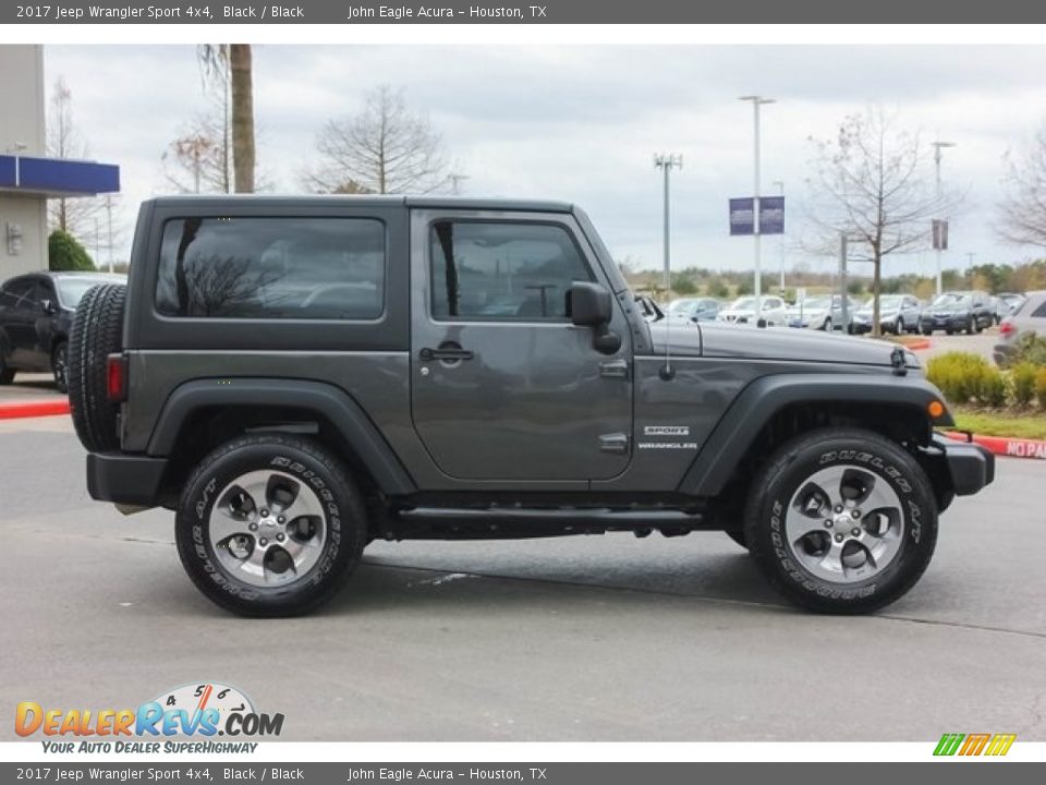 2017 Jeep Wrangler Sport 4x4 Black / Black Photo #8