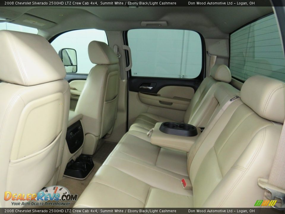2008 Chevrolet Silverado 2500HD LTZ Crew Cab 4x4 Summit White / Ebony Black/Light Cashmere Photo #22