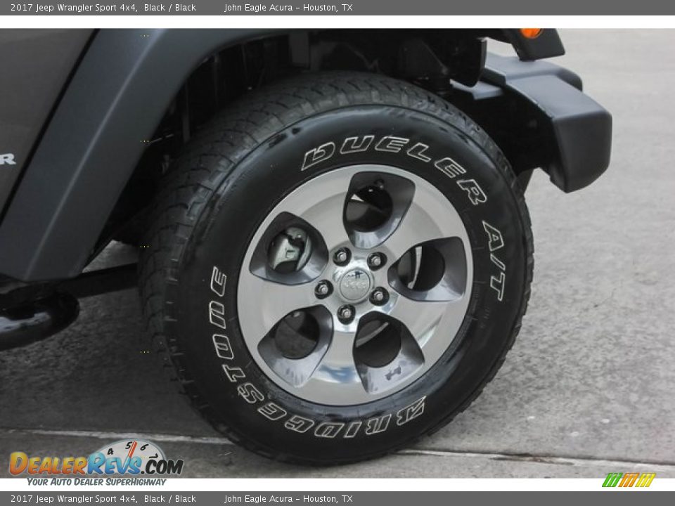 2017 Jeep Wrangler Sport 4x4 Black / Black Photo #11