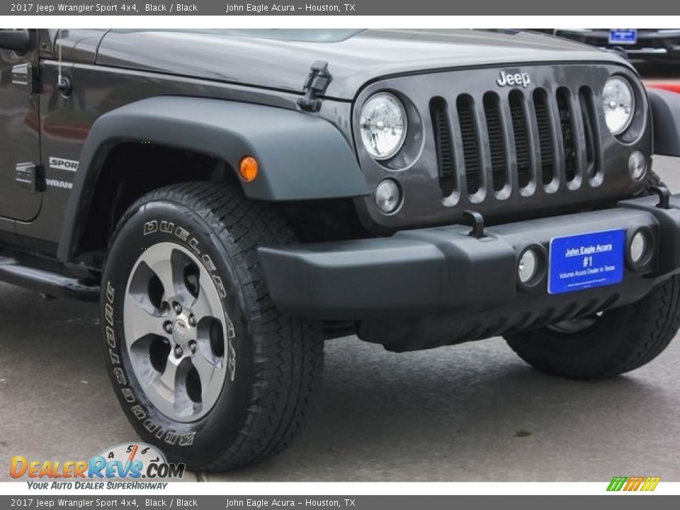 2017 Jeep Wrangler Sport 4x4 Black / Black Photo #12