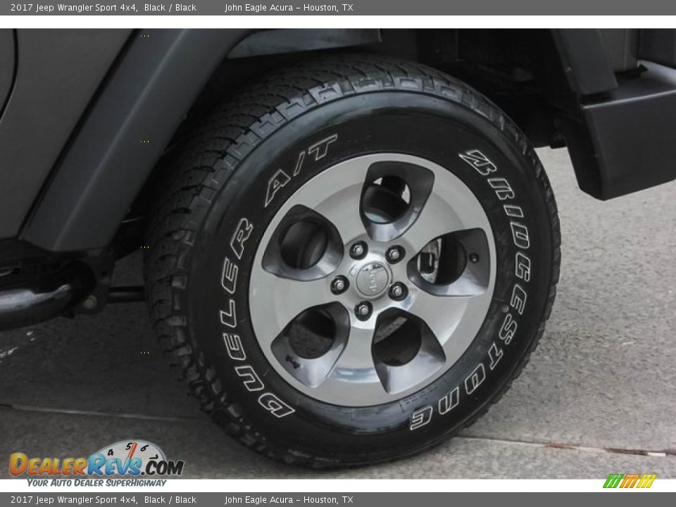 2017 Jeep Wrangler Sport 4x4 Black / Black Photo #13