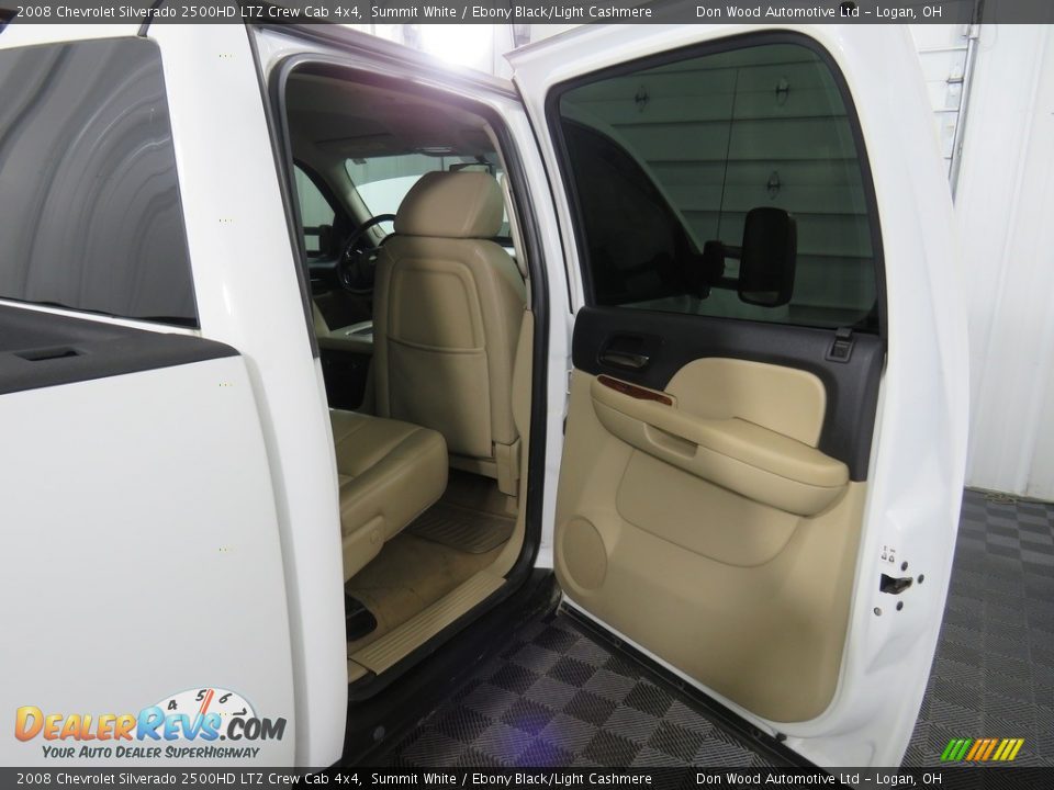 2008 Chevrolet Silverado 2500HD LTZ Crew Cab 4x4 Summit White / Ebony Black/Light Cashmere Photo #25