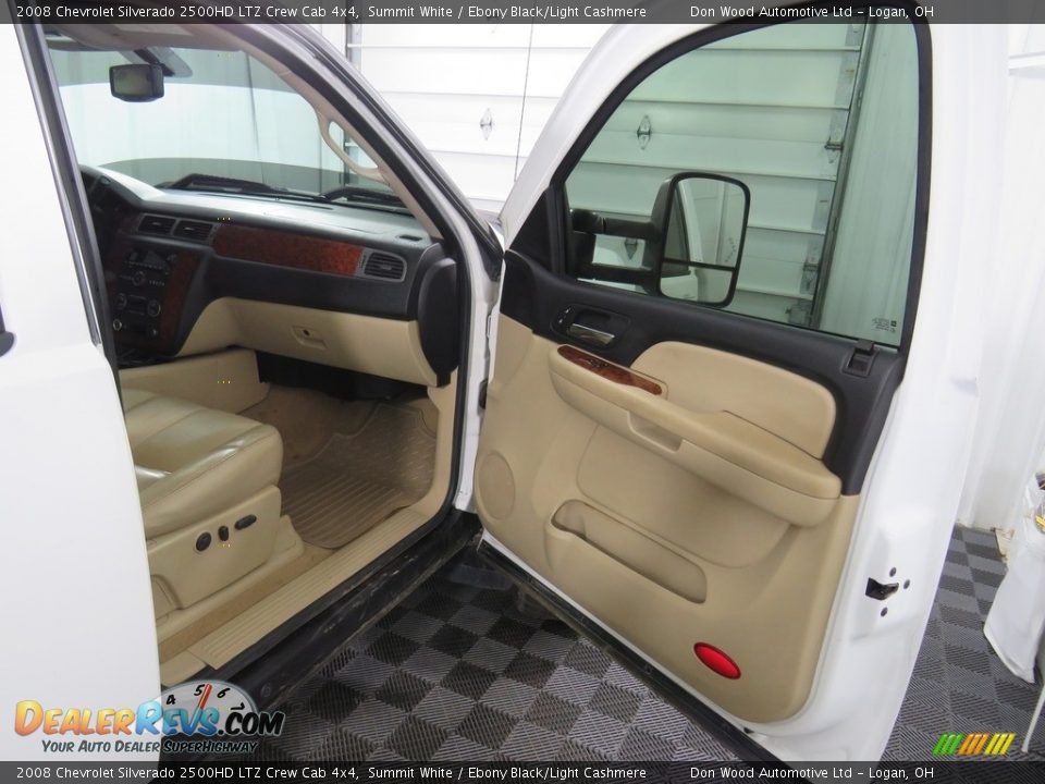 2008 Chevrolet Silverado 2500HD LTZ Crew Cab 4x4 Summit White / Ebony Black/Light Cashmere Photo #27