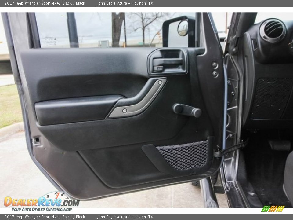 2017 Jeep Wrangler Sport 4x4 Black / Black Photo #17