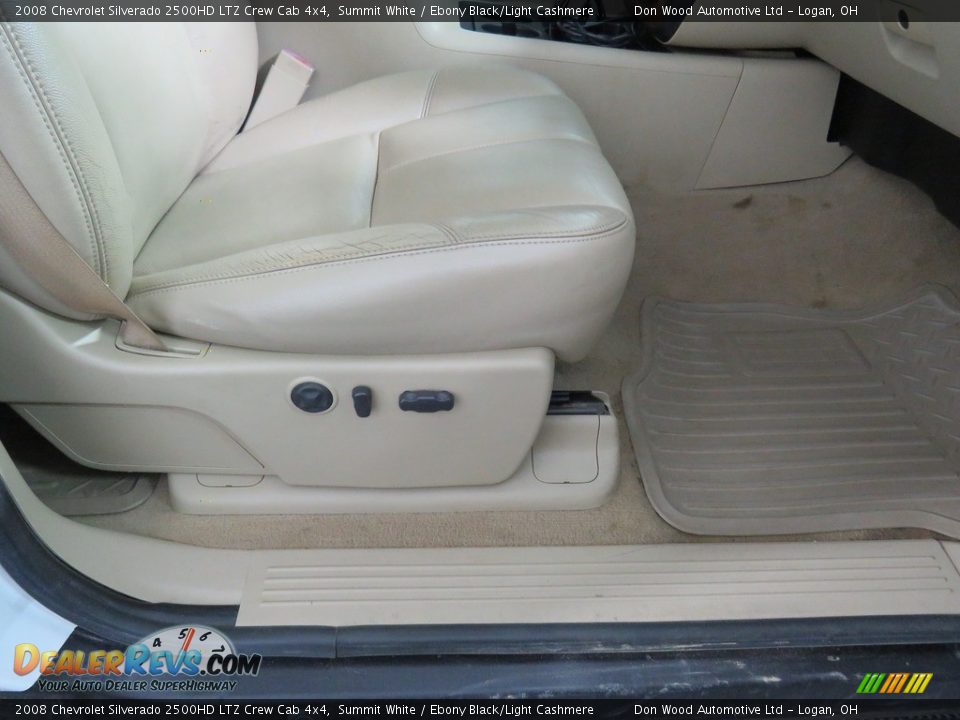 2008 Chevrolet Silverado 2500HD LTZ Crew Cab 4x4 Summit White / Ebony Black/Light Cashmere Photo #28