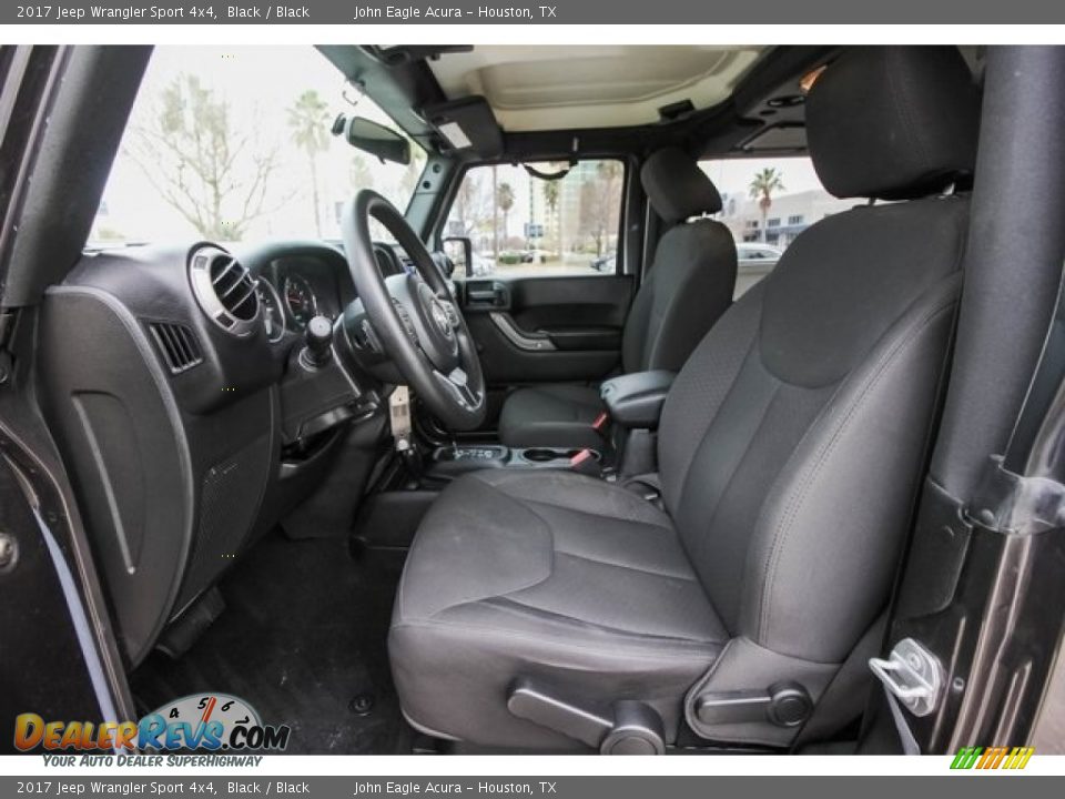 2017 Jeep Wrangler Sport 4x4 Black / Black Photo #18