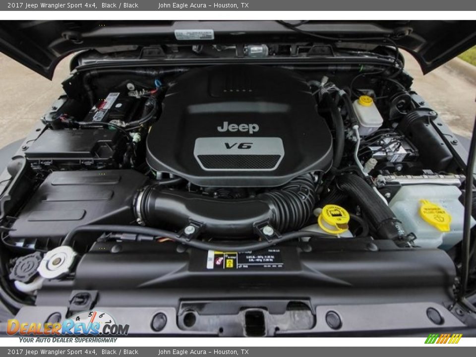 2017 Jeep Wrangler Sport 4x4 Black / Black Photo #23