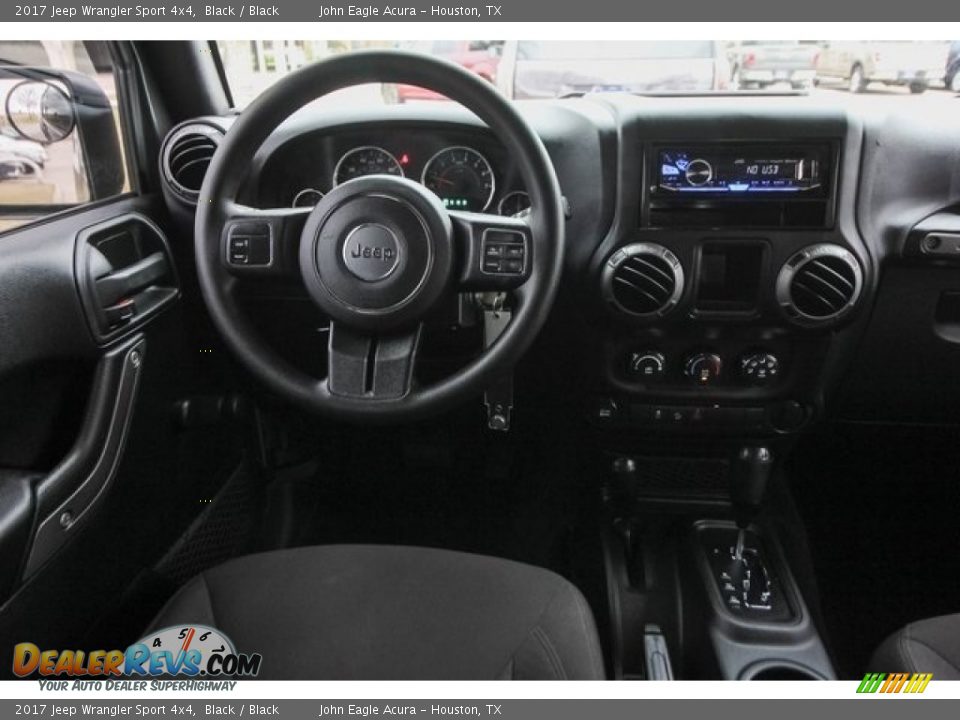 2017 Jeep Wrangler Sport 4x4 Black / Black Photo #25