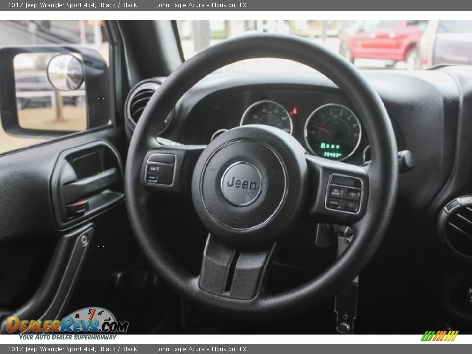 2017 Jeep Wrangler Sport 4x4 Black / Black Photo #26