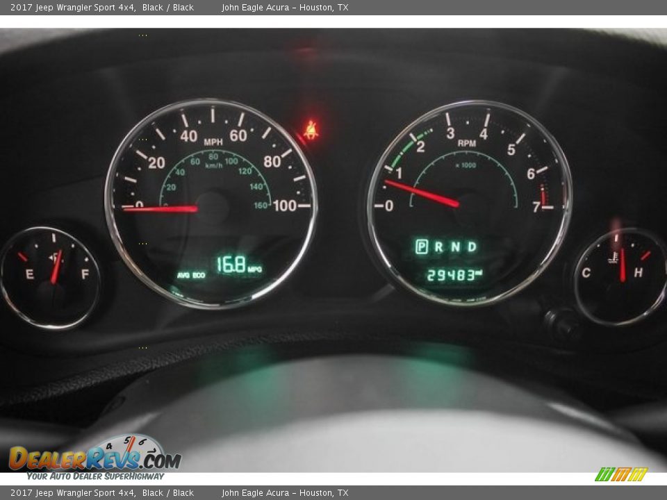 2017 Jeep Wrangler Sport 4x4 Black / Black Photo #30