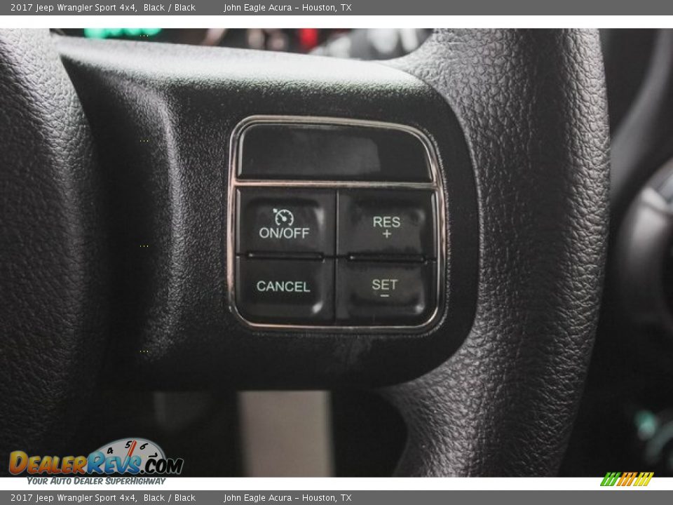 2017 Jeep Wrangler Sport 4x4 Black / Black Photo #35
