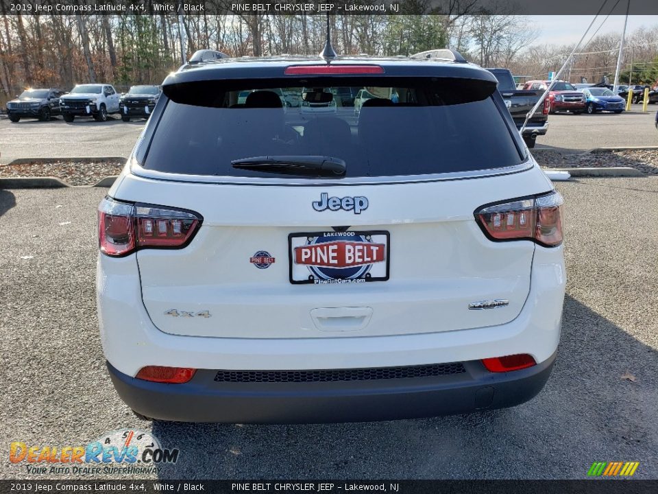 2019 Jeep Compass Latitude 4x4 White / Black Photo #5