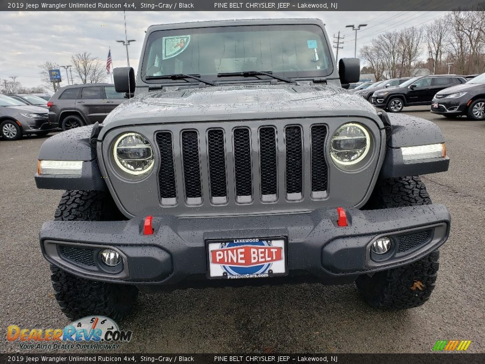 2019 Jeep Wrangler Unlimited Rubicon 4x4 Sting-Gray / Black Photo #2