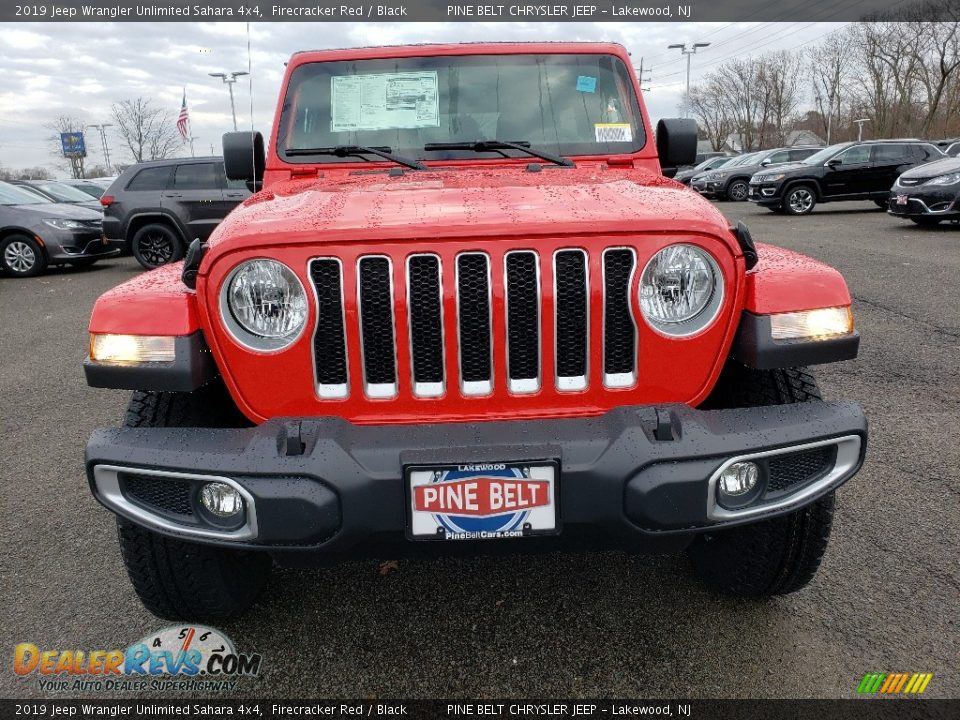 2019 Jeep Wrangler Unlimited Sahara 4x4 Firecracker Red / Black Photo #2