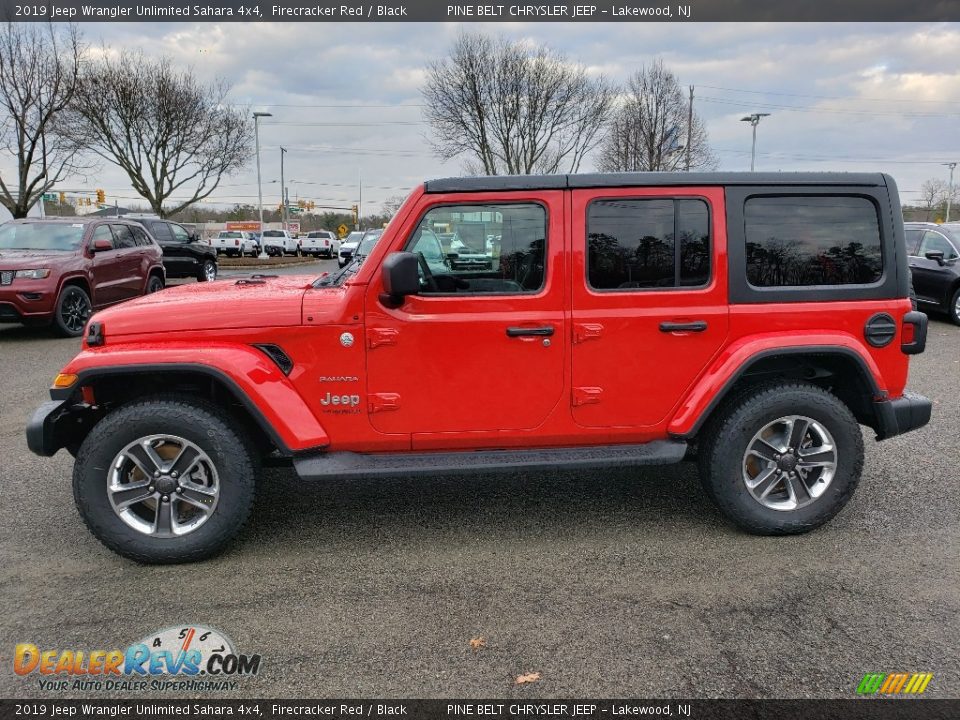 Firecracker Red 2019 Jeep Wrangler Unlimited Sahara 4x4 Photo #3