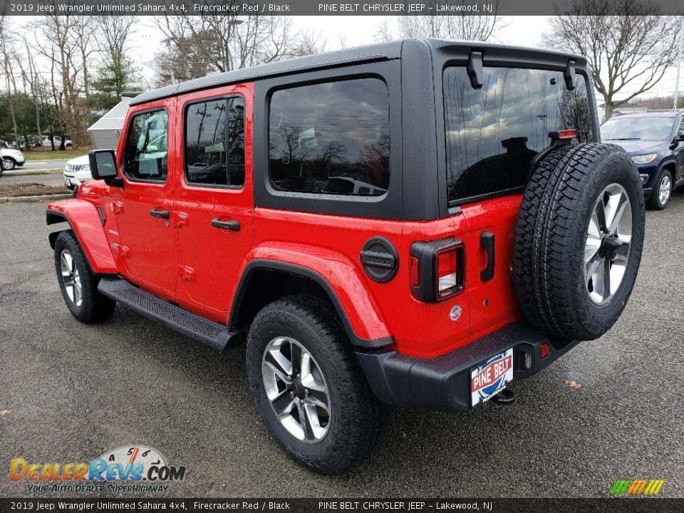 2019 Jeep Wrangler Unlimited Sahara 4x4 Firecracker Red / Black Photo #4
