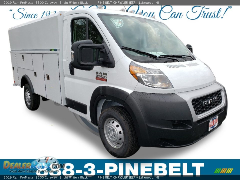 2019 Ram ProMaster 3500 Cutaway Bright White / Black Photo #1