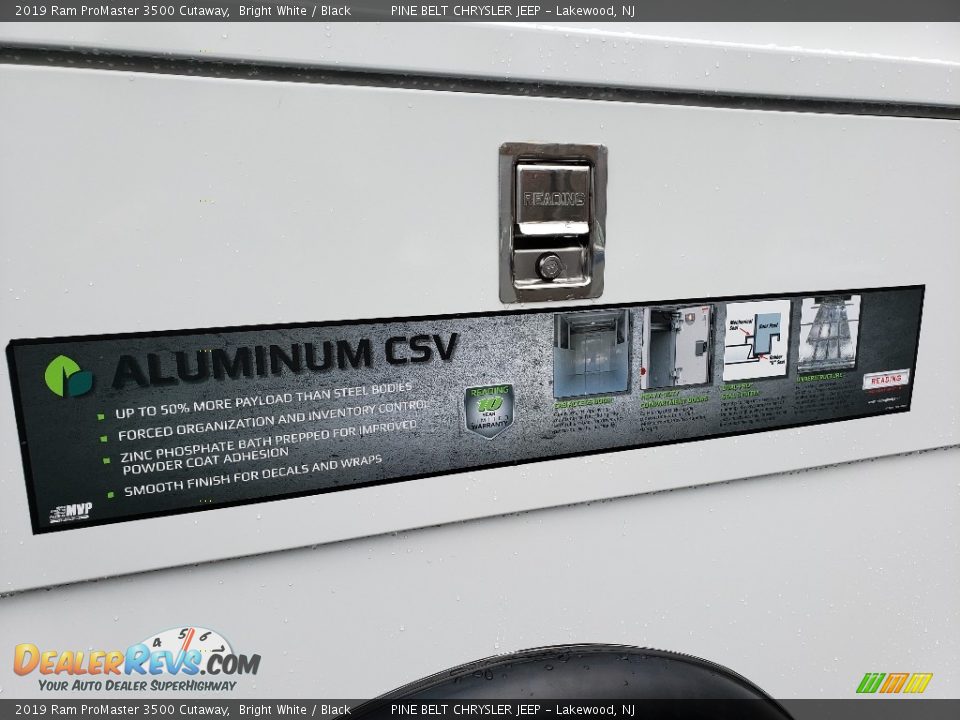 2019 Ram ProMaster 3500 Cutaway Bright White / Black Photo #6