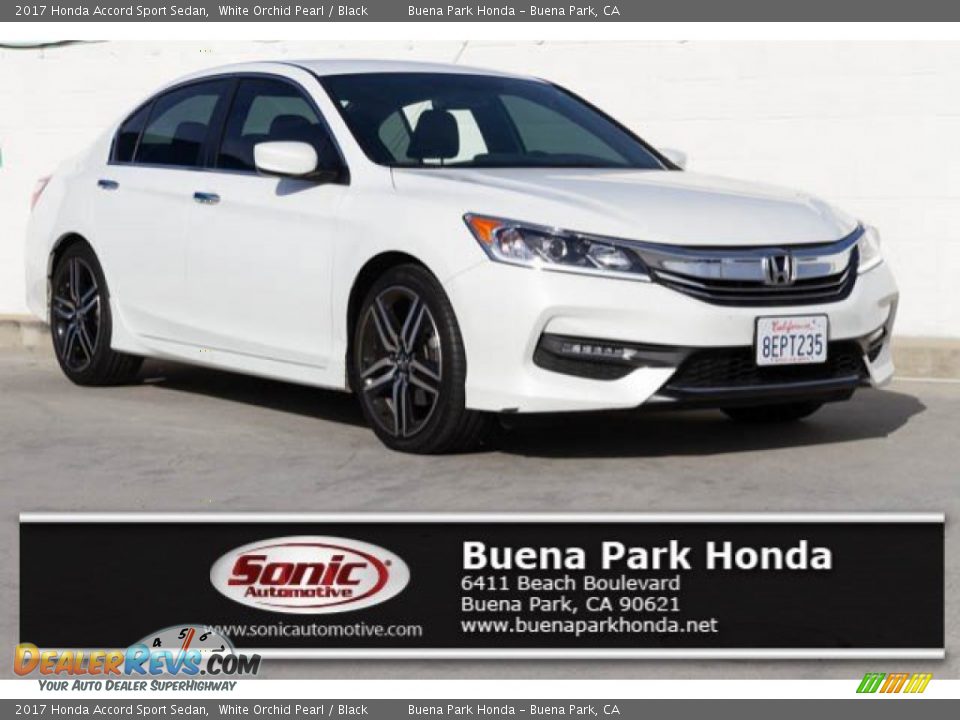 2017 Honda Accord Sport Sedan White Orchid Pearl / Black Photo #1