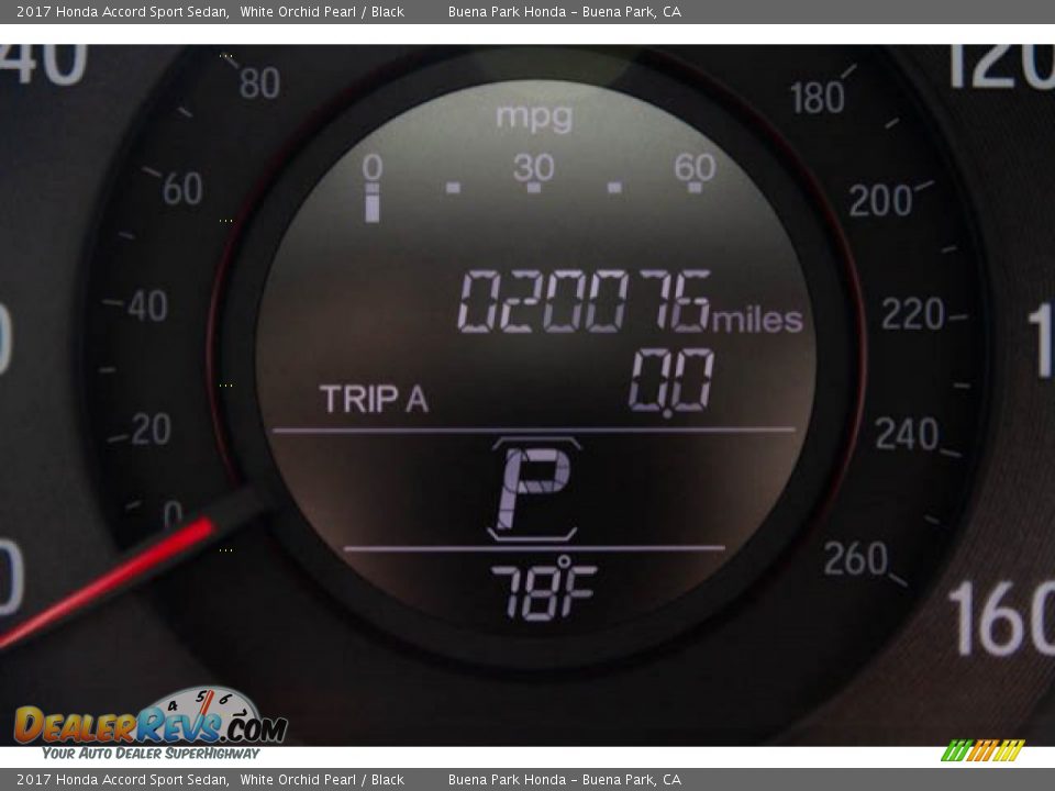 2017 Honda Accord Sport Sedan White Orchid Pearl / Black Photo #6