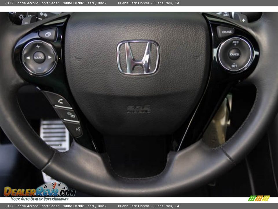 2017 Honda Accord Sport Sedan White Orchid Pearl / Black Photo #14
