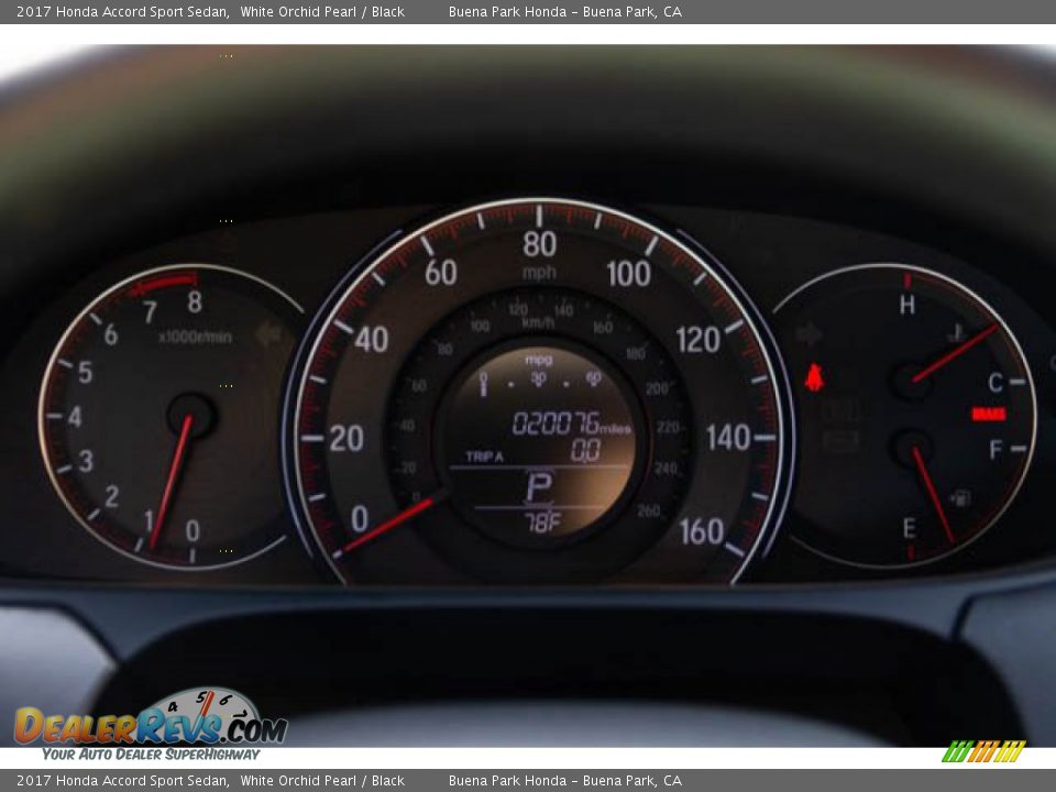 2017 Honda Accord Sport Sedan White Orchid Pearl / Black Photo #25