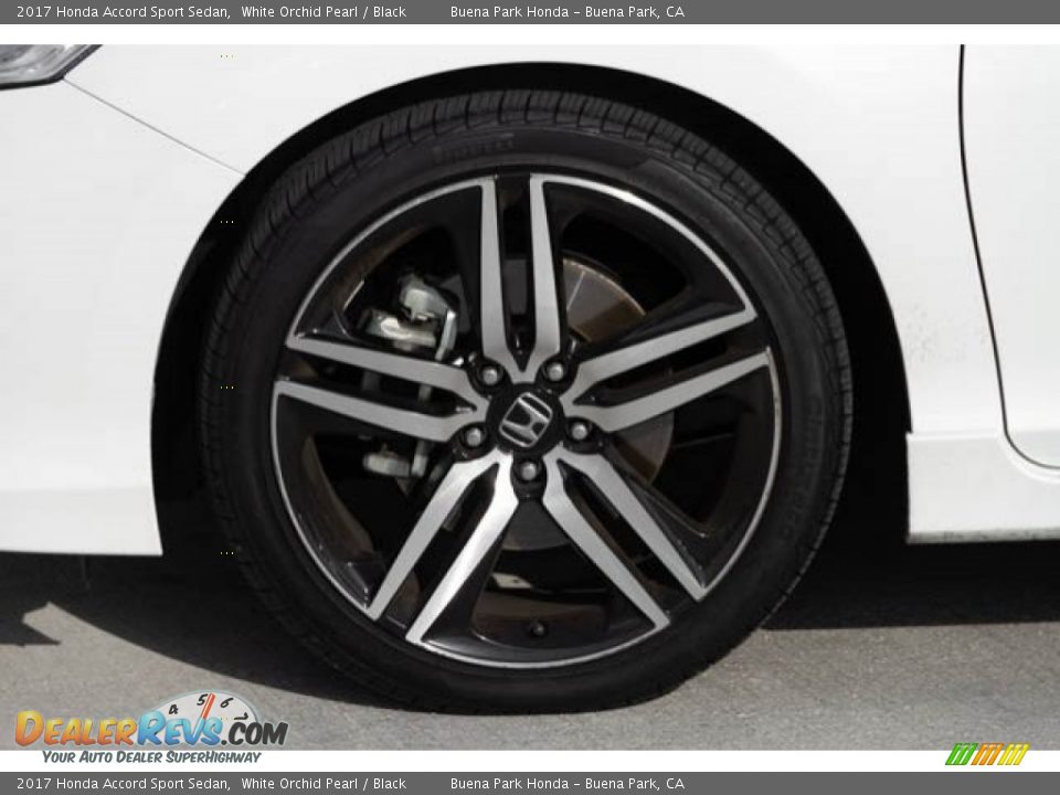 2017 Honda Accord Sport Sedan White Orchid Pearl / Black Photo #34