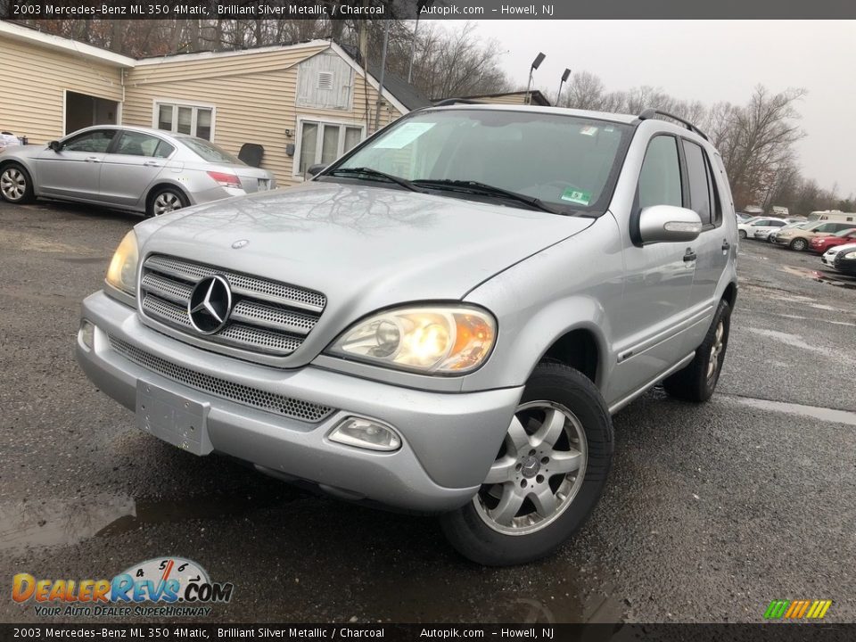 2003 Mercedes-Benz ML 350 4Matic Brilliant Silver Metallic / Charcoal Photo #1