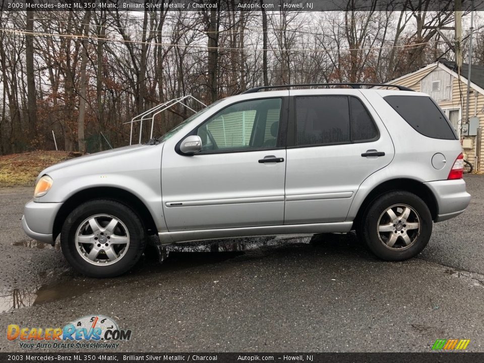 2003 Mercedes-Benz ML 350 4Matic Brilliant Silver Metallic / Charcoal Photo #2