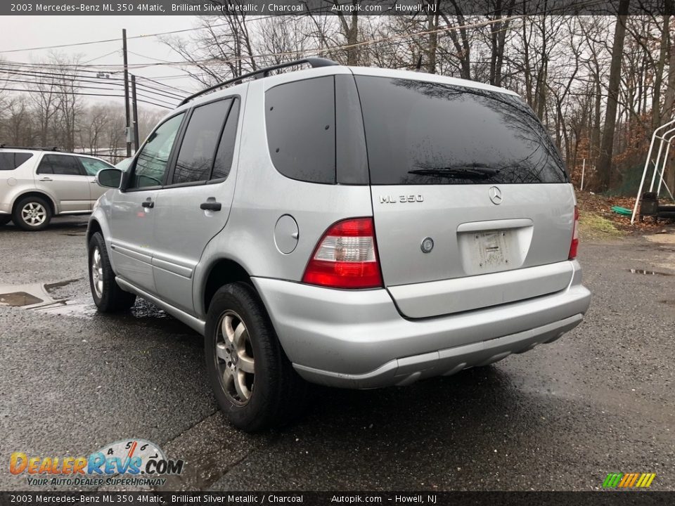 2003 Mercedes-Benz ML 350 4Matic Brilliant Silver Metallic / Charcoal Photo #3